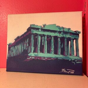 Poparthanon by Beau Pope * Original Stencil Painting on Canvas Hand cut Pop Art